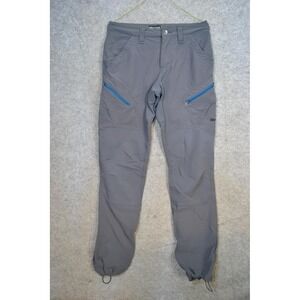 Marmot Pants Mens 30 Gray Softshell Trekking Hiking Climbing Zip Pockets 32x32